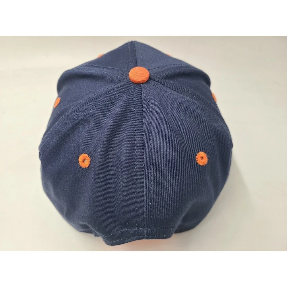 Vintage Denver Broncos Logo Athletic Snapback Hat Cap NFL‎ Football Blue Orange